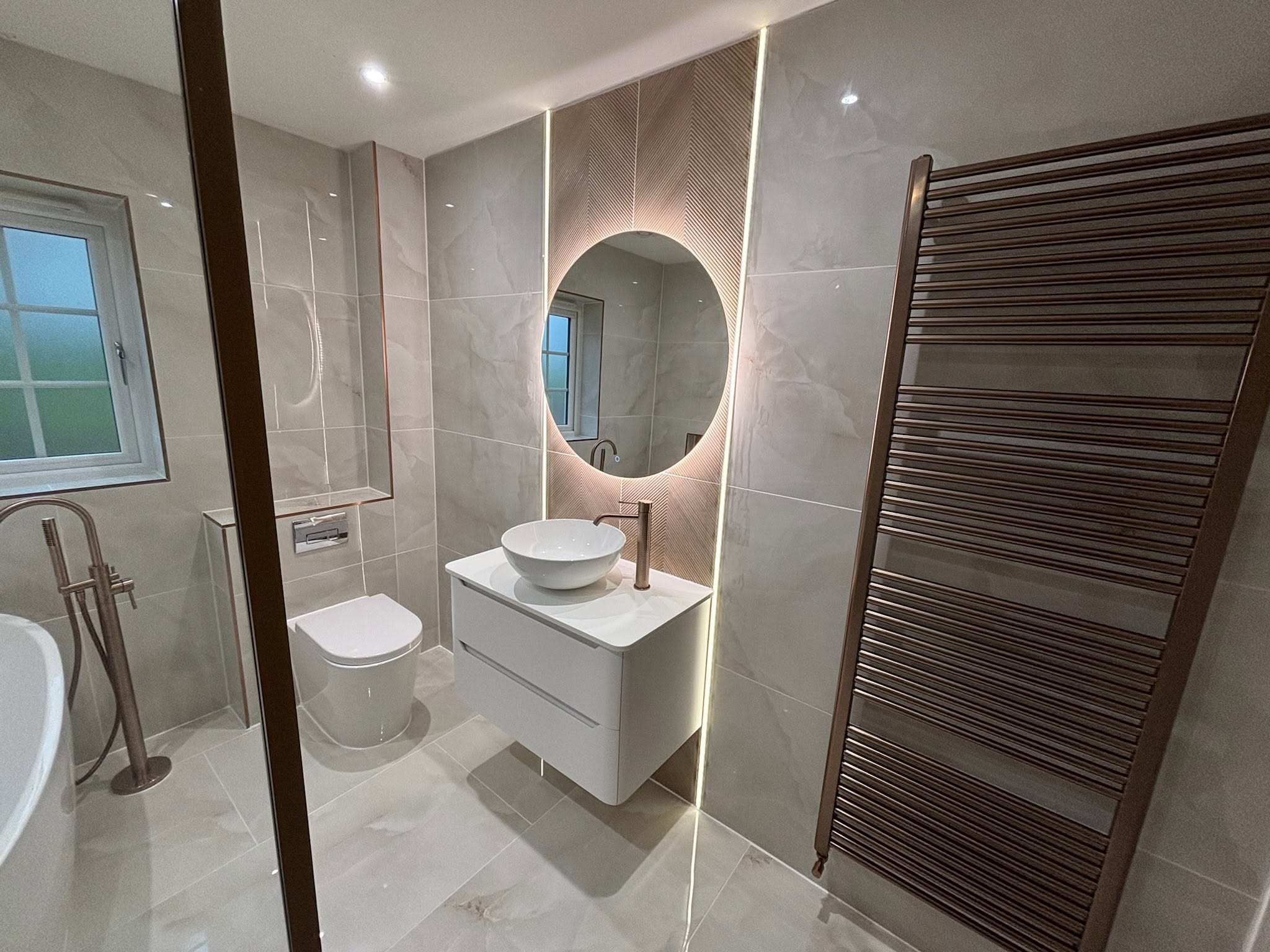 Modern bathroom interior